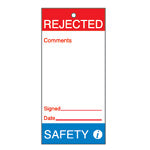 Brady Tag-E-Rejected-Safety-160*75 Maintenance and Quality Tags 230814