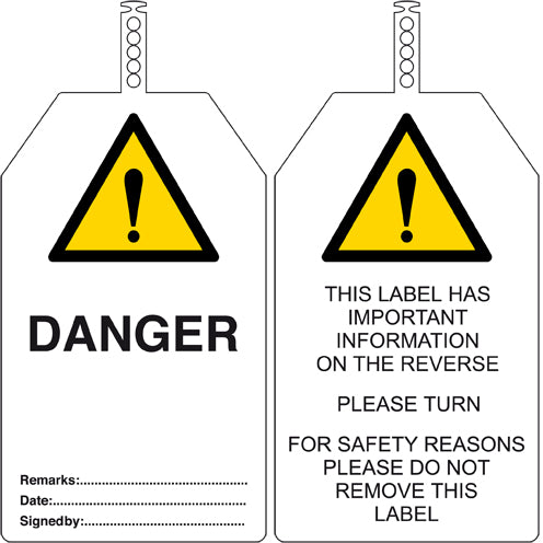Brady Tag-E-Danger-145X85mm Brady Safety Tags 241700