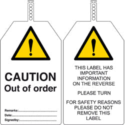 Brady Tag-E-Caution-145X85mm Brady Safety Tags 241701