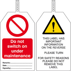 Brady Tag-E-Do Not Switch-145X85mm Brady Safety Tags 241718