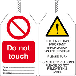 Brady Tag-Do Not Touch-145X85mm Brady Safety Tags 241719