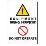 Brady Magn-Equipment Being Serviced Magnetic Signs 256964