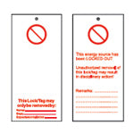 Brady Tag-E-Blank-75X160mm Tagout: Warning Tags 262950