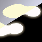 Brady Glow In The Dark Anti Skid Foot. Left Glow-in-the-dark anti-skid footprint  - Left foot 224074
