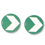 Brady Photolum Arrow Discs-Hi Photoluminescent arrow with anti-skid top 263387