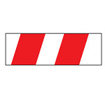 Brady Wp- 11*16 Rd/Wh Warning Panels - Red/White 255322
