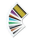 Brady Blank Pipemarkers Black 75X16mm 10 Write-on pipe markers on card 225354