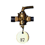 Brady Stamped Brass Valve Tag Bvt 76-100 Brass Identification Tags for Valves, embossed with number sequences 023203