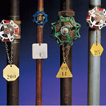 Brady Blnk Brass Valve Tag 1.5 Dia.Bvt 1.5R Customised Brass Identification Tags 023210