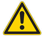 Brady Pic 308-Dia 500-B7538 Floor Safety Sign - Warning Sign 223659