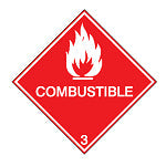 Brady Imdg 3B-100*100-B7541 Maritime Transport Sign - IMDG 3B - Combustible 257544