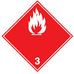 Brady Adr 3B-297*297-B7525 Transport Sign - ADR 3B - Flammable liquid 223603