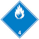 Brady Adr 4.3B-100*100-B7541 Transport Sign - ADR 4.3b - Flammable when wet 223567