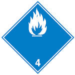 Brady Adr 4.3B-297*297-B0859 Transport Sign - ADR 4.3b - Flammable when wet 223605