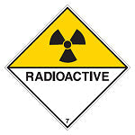 Brady Adr 7Da-297*297-B7525 Transport Sign - ADR 7DA - Radioactive 7DA 223620