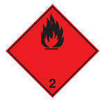 Brady Adr 2.1Arl-100*100-B7541 Transport Sign - ADR 2.1a - Flammable gas 227590