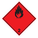 Brady Adr 2.1A-200*200-B7541 Transport Sign - ADR 2.1a - Flammable gas 227588