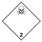 Brady Adr 2.3-297*297-B7525 Transport Sign - ADR 2.3 - Toxic gas 227796