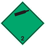 Brady Adr 2.2B-200*200-B7541 Transport Sign - ADR 2.2B - Non-flammable, non toxic gas 257503