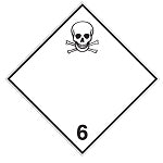 Brady Adr 6.1Rl-100*100-B7541 Transport Sign - ADR 6.1 - Toxic substance 223582
