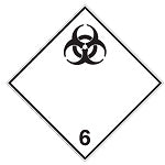 Brady Adr 6.2-297*297-B7541 Transport Sign - ADR 6.2 - Infectious substance 257536