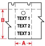 Brady PTL-36-109 Polyethylene Tags For M611, Bmp61 And Bmp71 018441