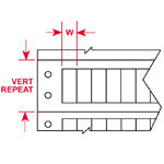 Brady DAT-45-619-10 DaTab Dot Matrix Printable Labels 028998