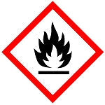 Brady Pic 1802-100*100-B7541-Rll GHS Symbol - Flammable 811684