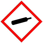 Brady Pic 1804-100*100-B7541-Rll GHS Symbol - Compressed Gas 811694