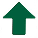 Brady TS-101.60X254.00-514-Aro-Gr-100 ToughStripe Diecut Shapes Green Arrow 101.6mm Wide 104425