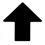 Brady TS-101.60X254.00-514-Aro-Bk-100 ToughStripe Diecut Shapes Black Arrow 101.6mm Wide 104428