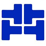 Brady TS-50.80-514-Div-Bl-20 ToughStripe Diecut Shapes Blue Divider "T" Mark 50.8mm Wide 104438