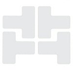 Brady TS-50.80-514-Div-Wt-20 ToughStripe Diecut Shapes White Divider "T" Mark 50.8mm Wide 104441