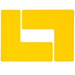 Brady Ts-76.20-514-Cor-Yl-20 ToughStripe Diecut Shapes (L's, T's, +'s, footprints and more) 104445