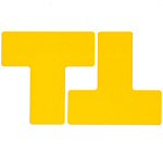 Brady Ts-76.20-514-Div-Yl-20 ToughStripe Diecut Shapes (L's, T's, +'s, footprints and more) 104451