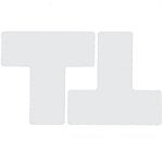 Brady Ts-76.20-514-Div-Wt-20 ToughStripe Diecut Shapes (L's, T's, +'s, footprints and more) 104453