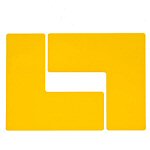 Brady TS-101.60-514-Cor-Yl-20 ToughStripe Diecut Shapes Yellow Corner "L" Mark 101.6mm Wide 104457