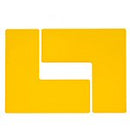 Brady TS-101.60-514-Cor-Yl-20 ToughStripe Diecut Shapes Yellow Corner "L" Mark 101.6mm Wide 104457