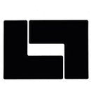Brady TS-101.60-514-Cor-Bk-20 ToughStripe Diecut Shapes Black Corner "L" Mark 101.6mm Wide 104458