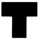 Brady TS-101.60-514-Div-Bk-20 ToughStripe Diecut Shapes Black Divider "T" Mark 101.6mm Wide 104464
