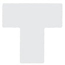 Brady TS-101.60-514-Div-Wt-20 ToughStripe Diecut Shapes White Divider "T" Mark 101.6mm Wide 104465
