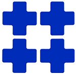Brady TS-50.80-514-Cen-Bl-20 ToughStripe Diecut Shapes Blue Centre "+" Mark 50.8mm Wide 104468