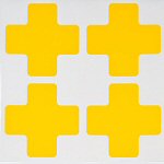 Brady TS-50.80-514-Cen-Yl-20 ToughStripe Diecut Shapes Yellow Centre "+" Mark 50.8mm Wide 104469