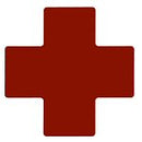 Brady TS-101.60-514-Cen-Rd-20 ToughStripe Diecut Shapes Red Centre "+" Mark 101.6mm Wide 104478