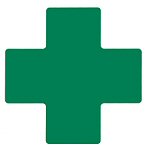 Brady TS-101.60-514-Cen-Gn-20 ToughStripe Diecut Shapes Green Centre "+" Mark 101.6mm Wide 104479