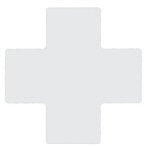 Brady TS-101.60-514-Cen-Wt-20 ToughStripe Diecut Shapes White Centre "+" Mark 101.6mm Wide 104483