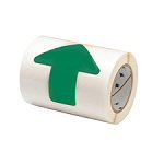 Brady TS-50.80-514-Prearo-Gr-Rl ToughStripe Pre-spaced shapes Green Pre-Spaced Arrow Tape 50.8mm Wide 104527