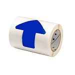 Brady TS-50.80-514-Prearo-Bl-Rl ToughStripe Pre-spaced shapes Blue Pre-Spaced Arrow Tape 50.8mm Wide 104528