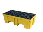 Brady SC-DP2 Spill Pallet, 2 Drums, 132 (L) X 66 (W) X 43 (H) Cm, 260 Litres 813968