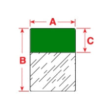 Brady PTL-28-427-GR Self-Laminating Vinyl Labels For M611, Bmp61 And Bmp71 033880